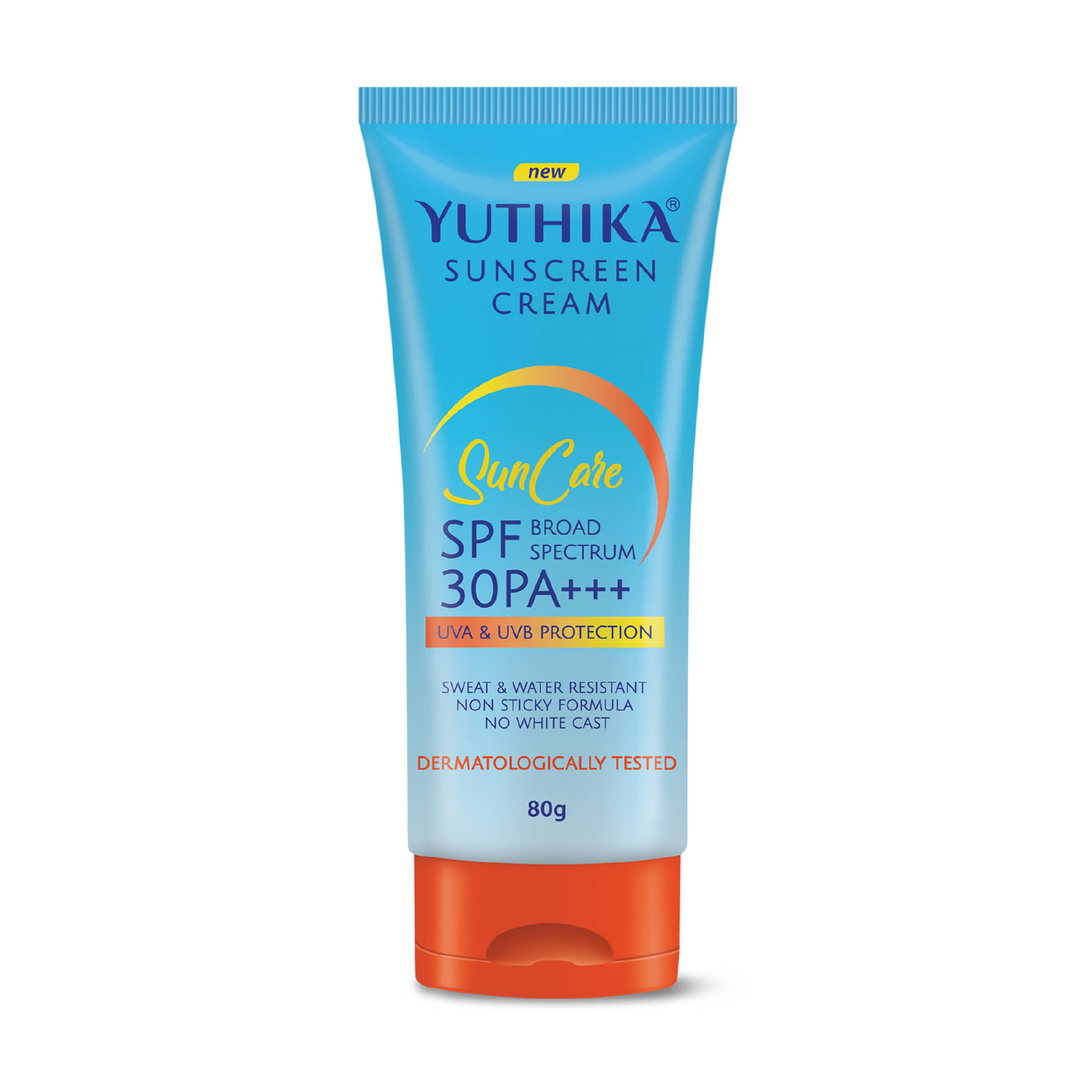     			Yuthika Sunscreen SPF 30 PA+++ with UVA & UVB Protection 80g, Dermatologically Tested Sunscreen Cream for Women and Men