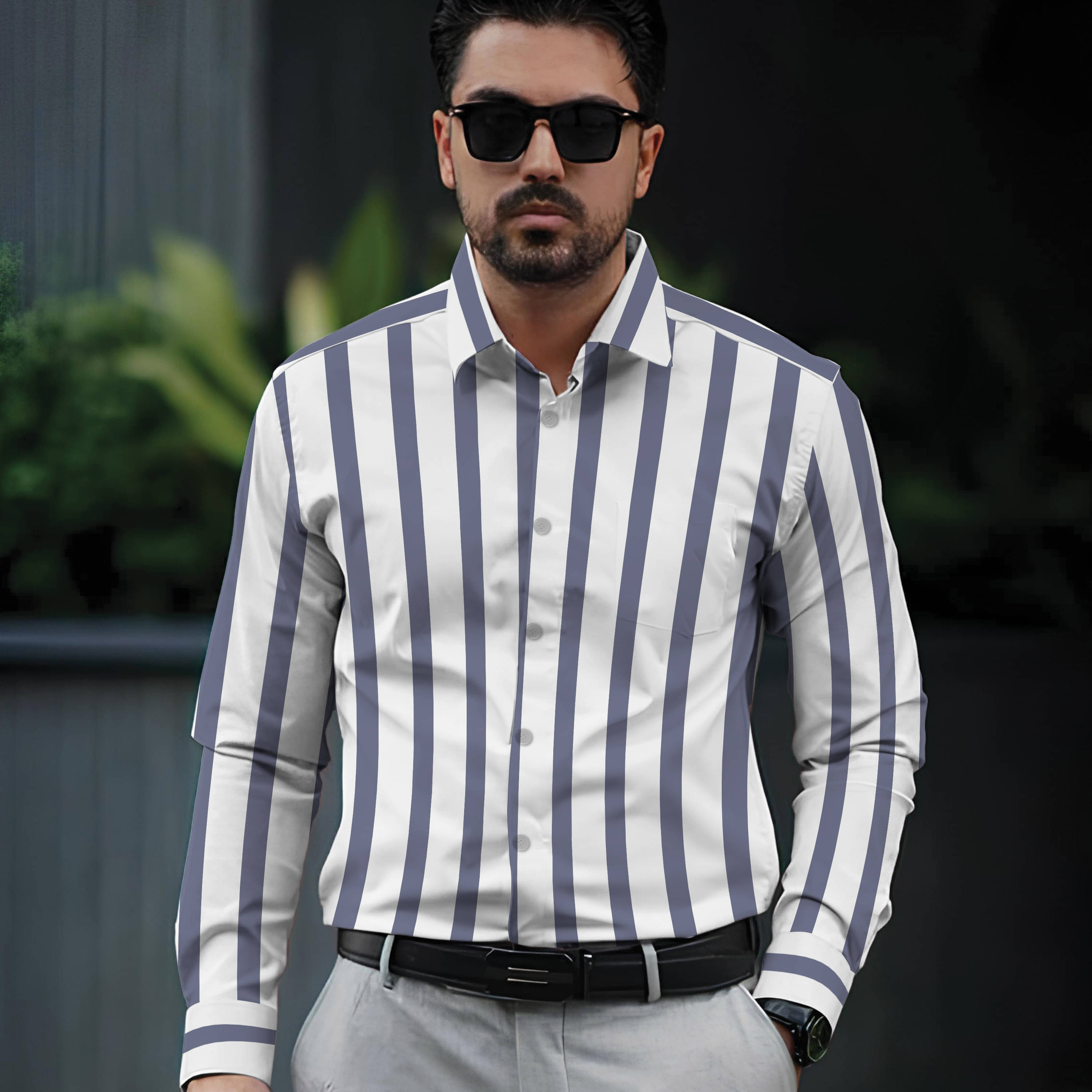 Binayak Stores Cotton Regular Fit Full Sleeves Men's Formal Shirt - Blue ( Pack of 1 ) Binayak Stores Cotton Regular Fit Full Sleeves Men's Formal Shirt - Blue ( Pack of 1 )