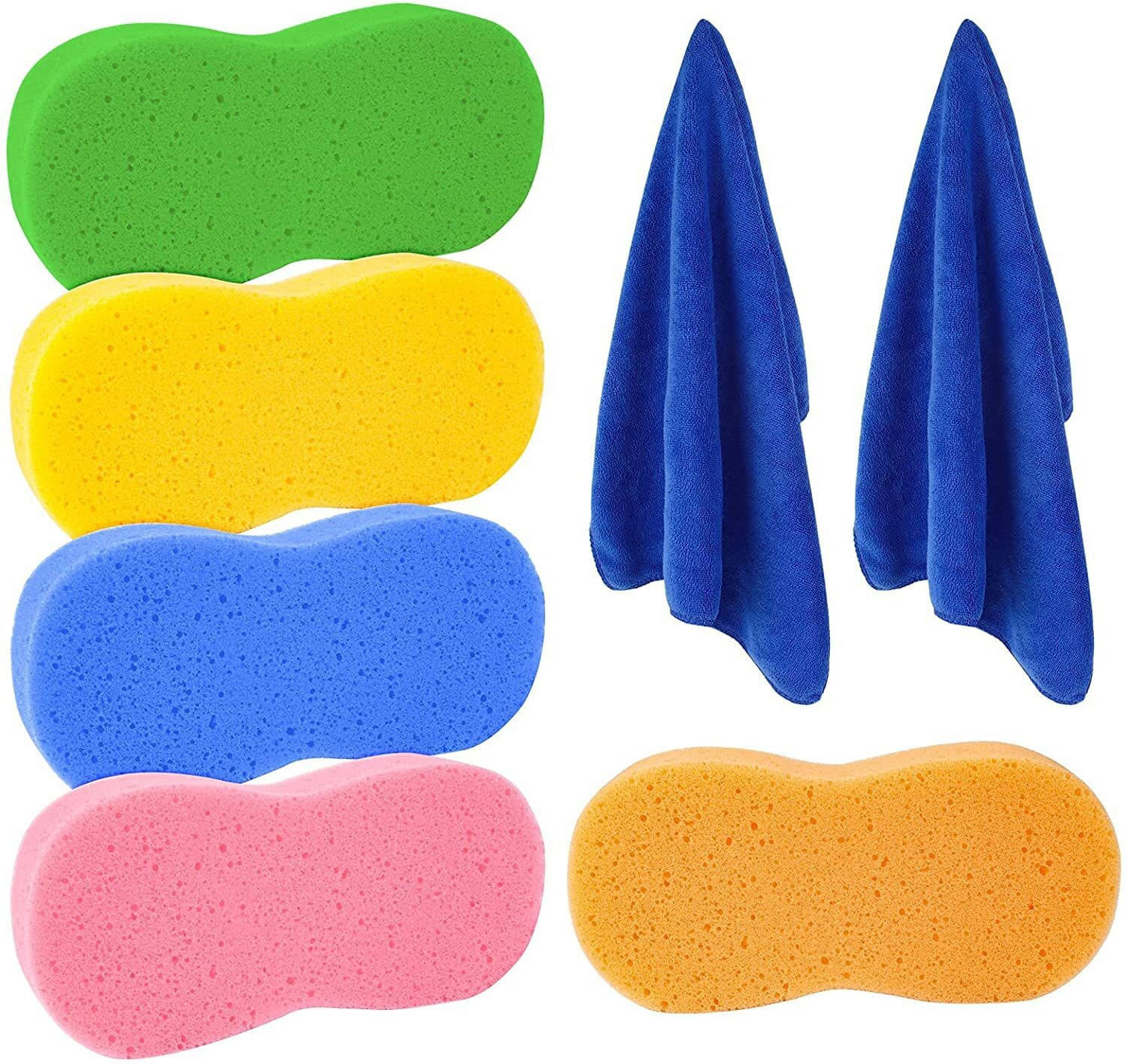     			Favoto Microfiber Vehicle Washing  Sponge (Pack Of 5)