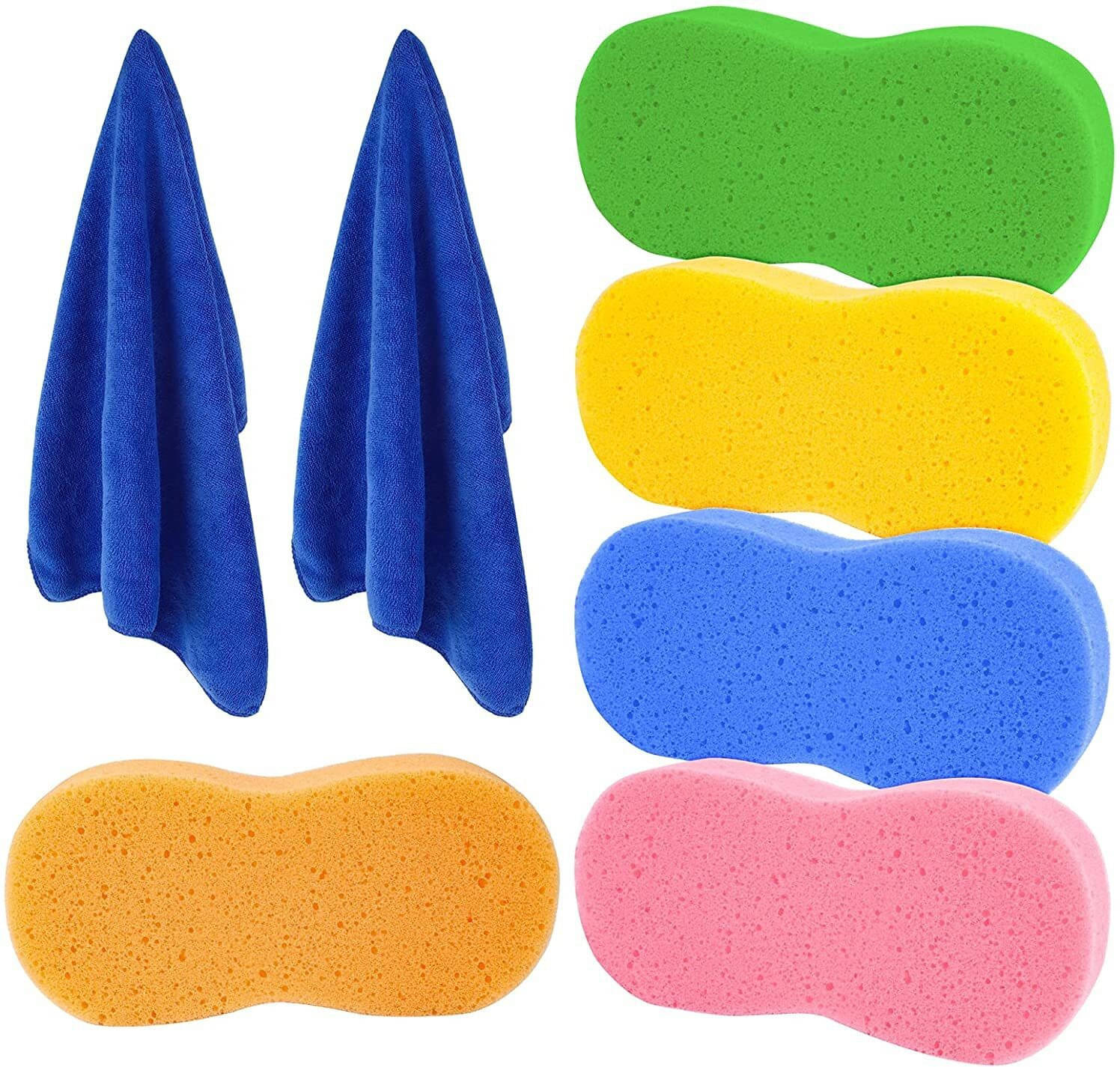 Favoto Microfiber Vehicle Washing Sponge (Pack Of 7) Favoto Microfiber Vehicle Washing Sponge (Pack Of 7)