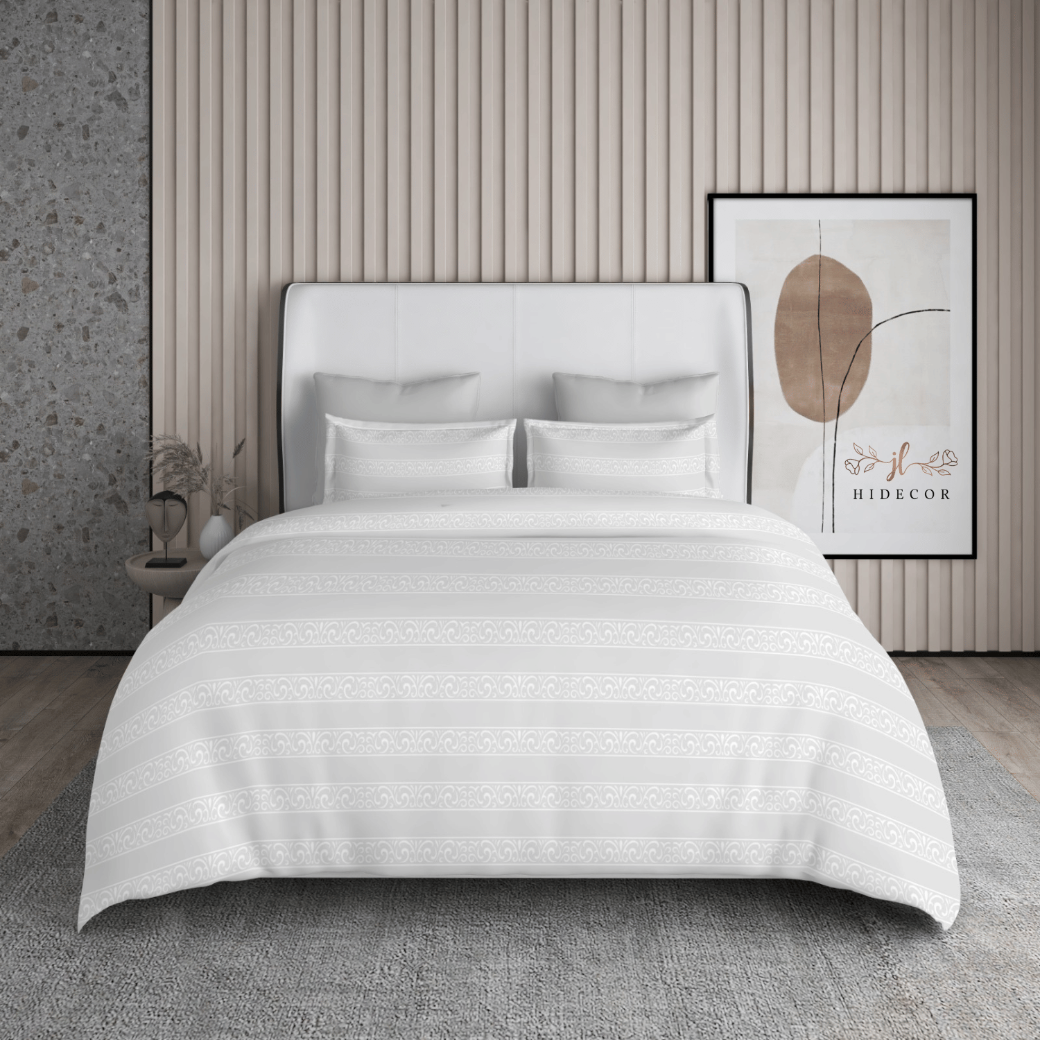 HIDECOR Microfiber 1 Double King Bedsheet with 2 Pillow Covers ( White ) HIDECOR Microfiber 1 Double King Bedsheet with 2 Pillow Covers ( White )