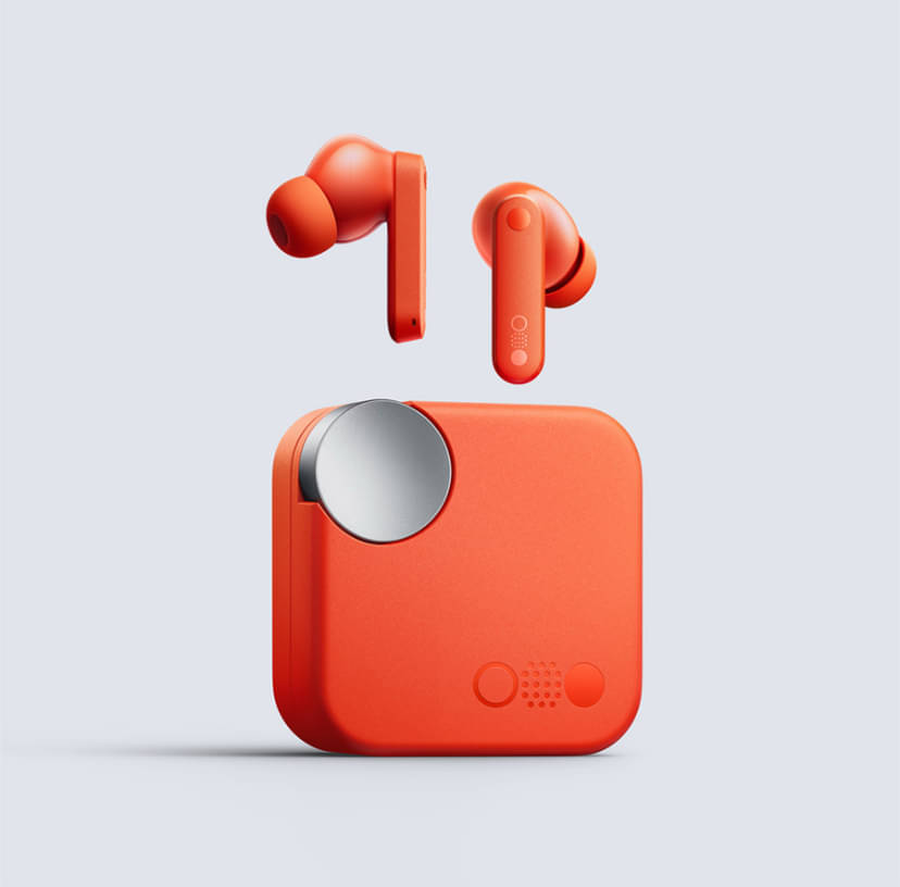     			Life Like Bluetooth Earbuds With High Bass Sound In Ear TWS Orange