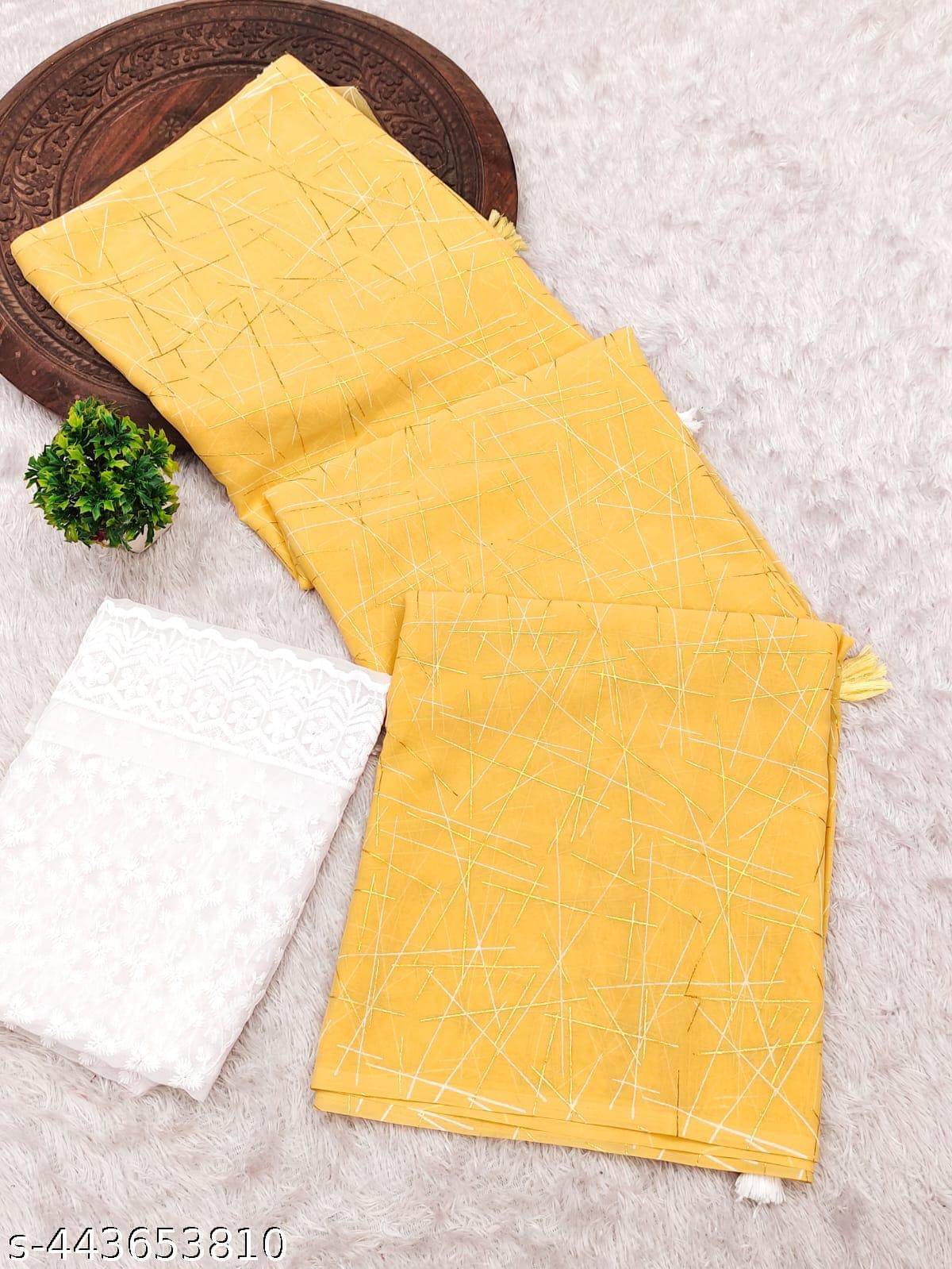 Parmila Fashion Georgette Embellished Saree With Unstitched Blouse Piece ( Gold )     			Parmila Fashion Georgette Embellished Saree With Unstitched Blouse Piece ( Gold )