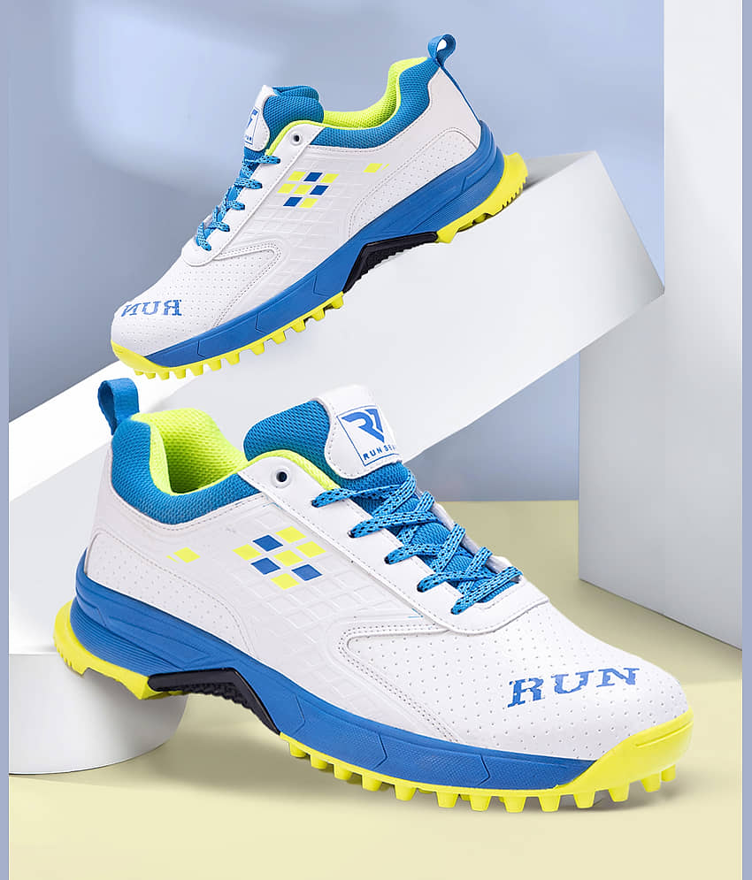 RUN SEVEN Blue Cricket Shoes - Sports Shoes | Buy online on ZillyBuy