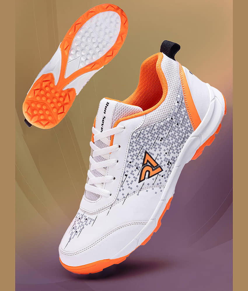 RUN SEVEN Orange Cricket Shoes - Sports Shoes | Buy online on ZillyBuy