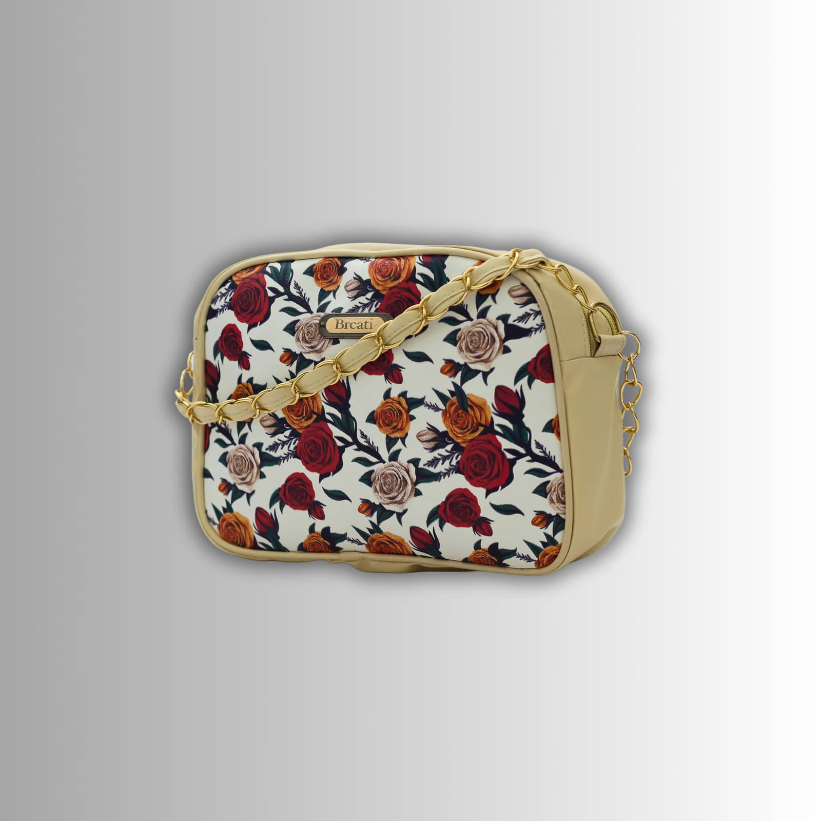     			brcati Sling Bag PU Set of 1 ( Cream )