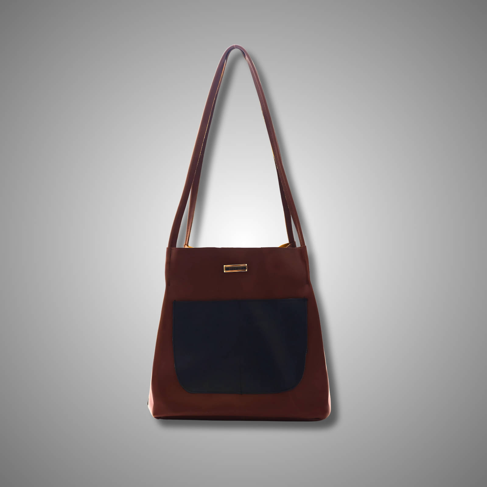    			brcati Tote Bag PU Set of 1 ( Brown )