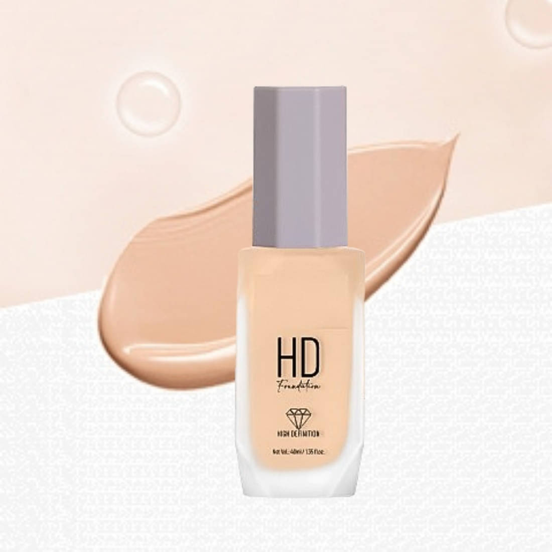     			RED4 Waterproof Super Saty Liquid HD Foundation For All Skin Type( Pack of 1 )