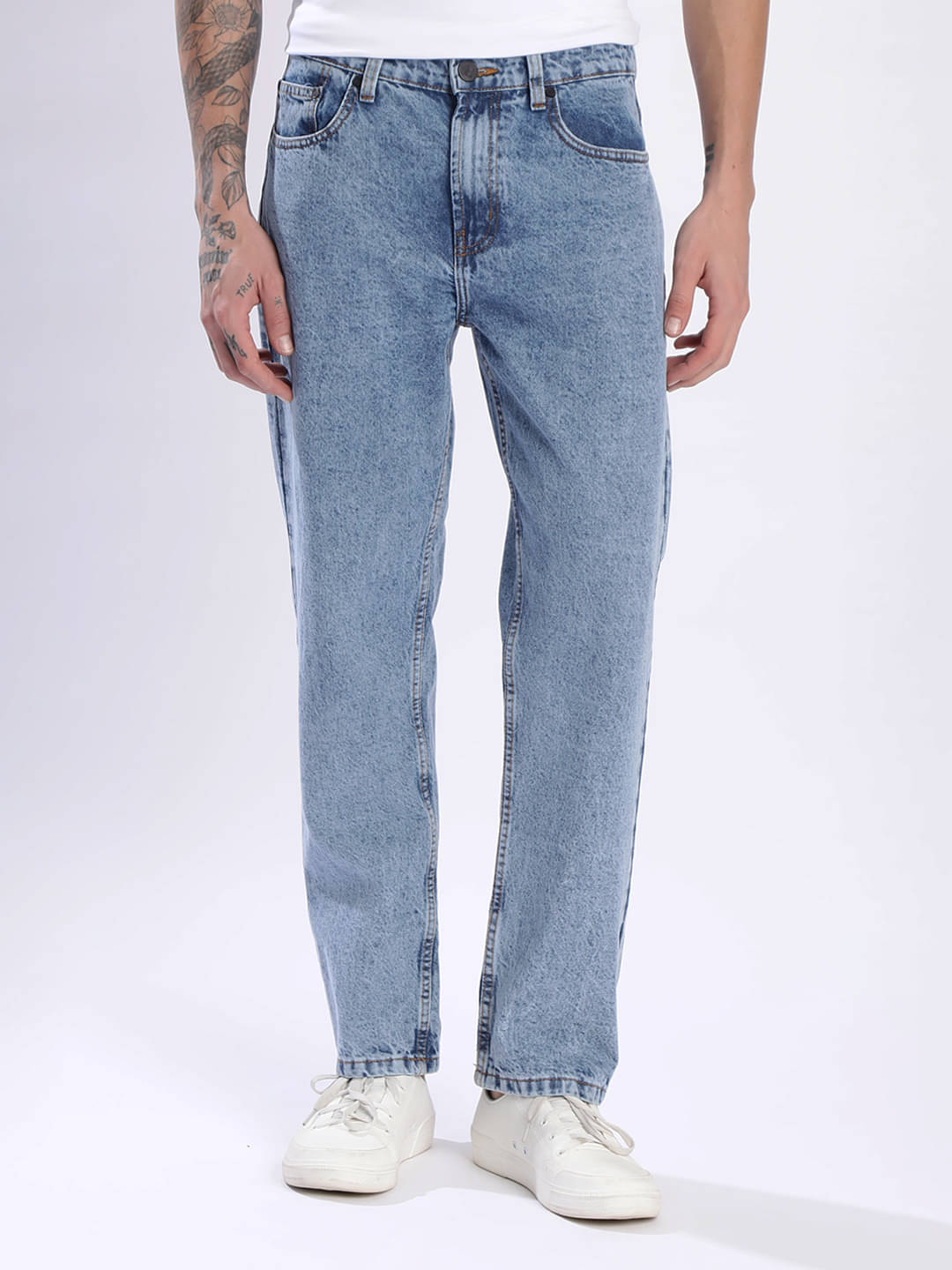     			Bene Kleed Straight Clean Look Men's Jeans - Blue ( Pack of 1 )