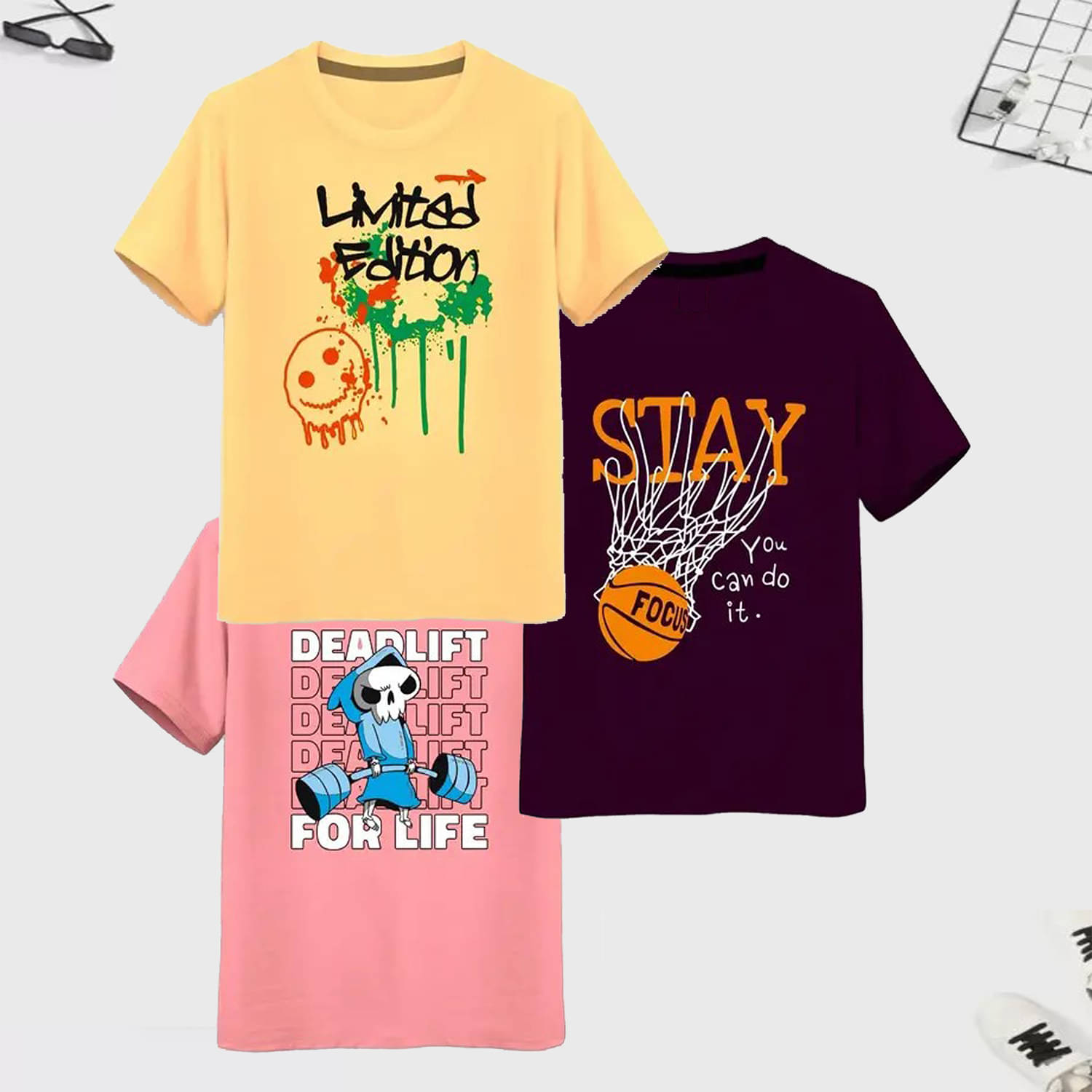     			CUTE TREND Pack of 1 Boys Cotton Polo T-Shirt ( Multicolor 3 )