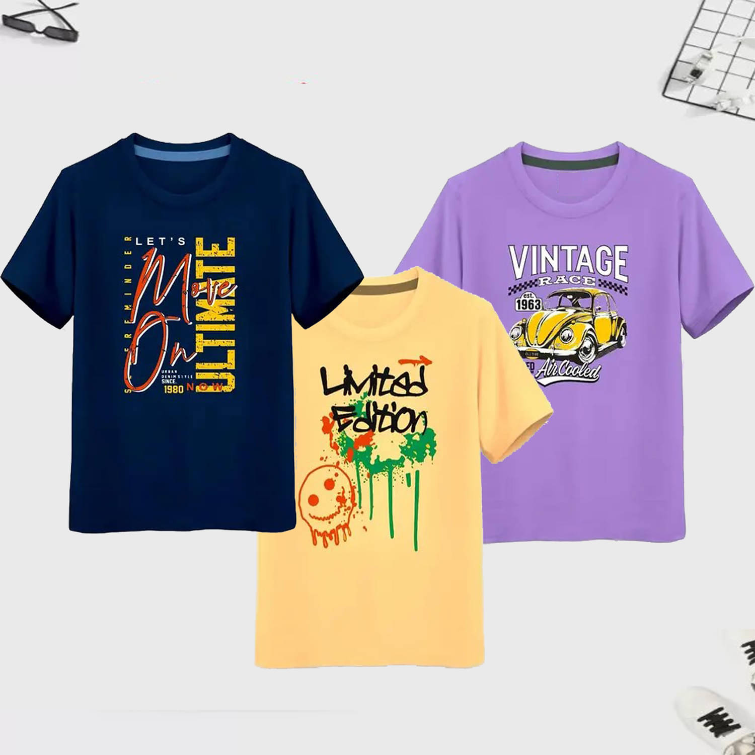     			CUTE TREND Pack of 1 Boys Cotton T-Shirt ( Multicolor 3 )