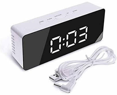     			FITAZA Digital Plastic Rectangular Table Clock - Pack of 1
