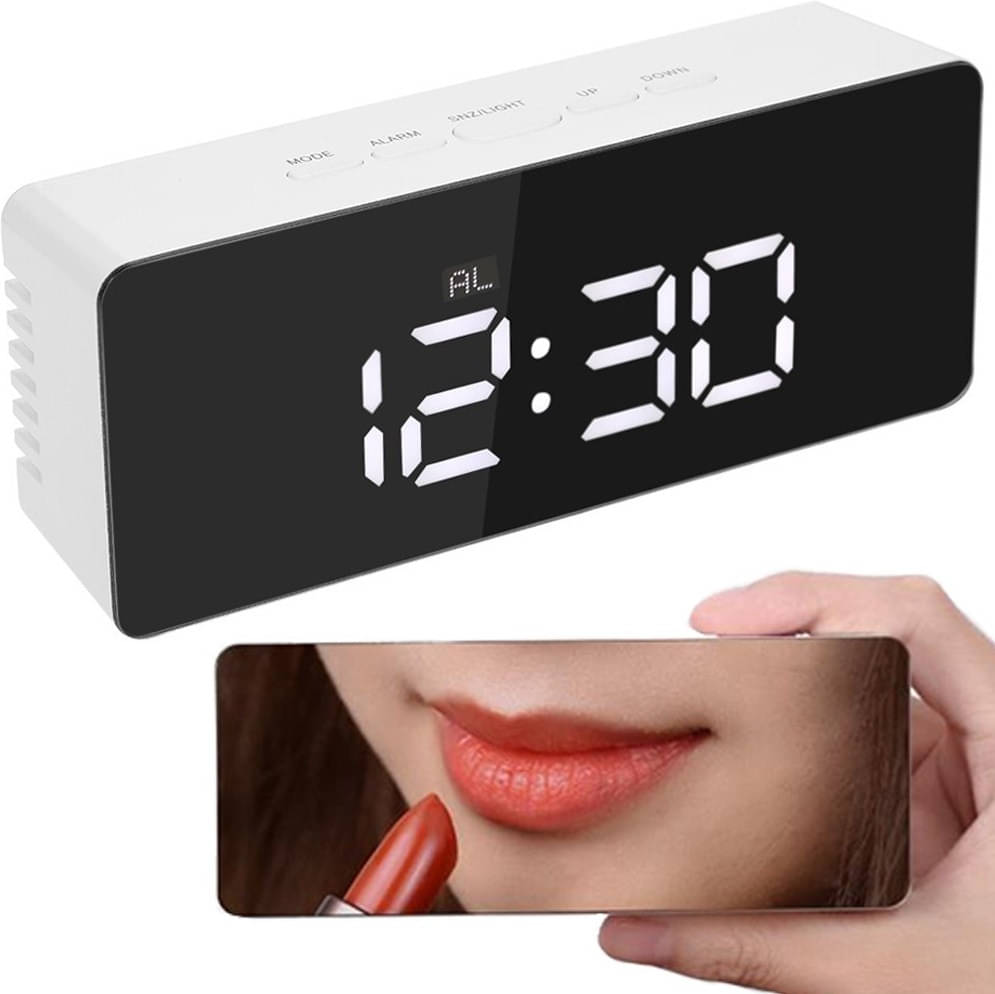 FITAZA Digital Plastic Rectangular Table Clock - Pack of 1 FITAZA Digital Plastic Rectangular Table Clock - Pack of 1