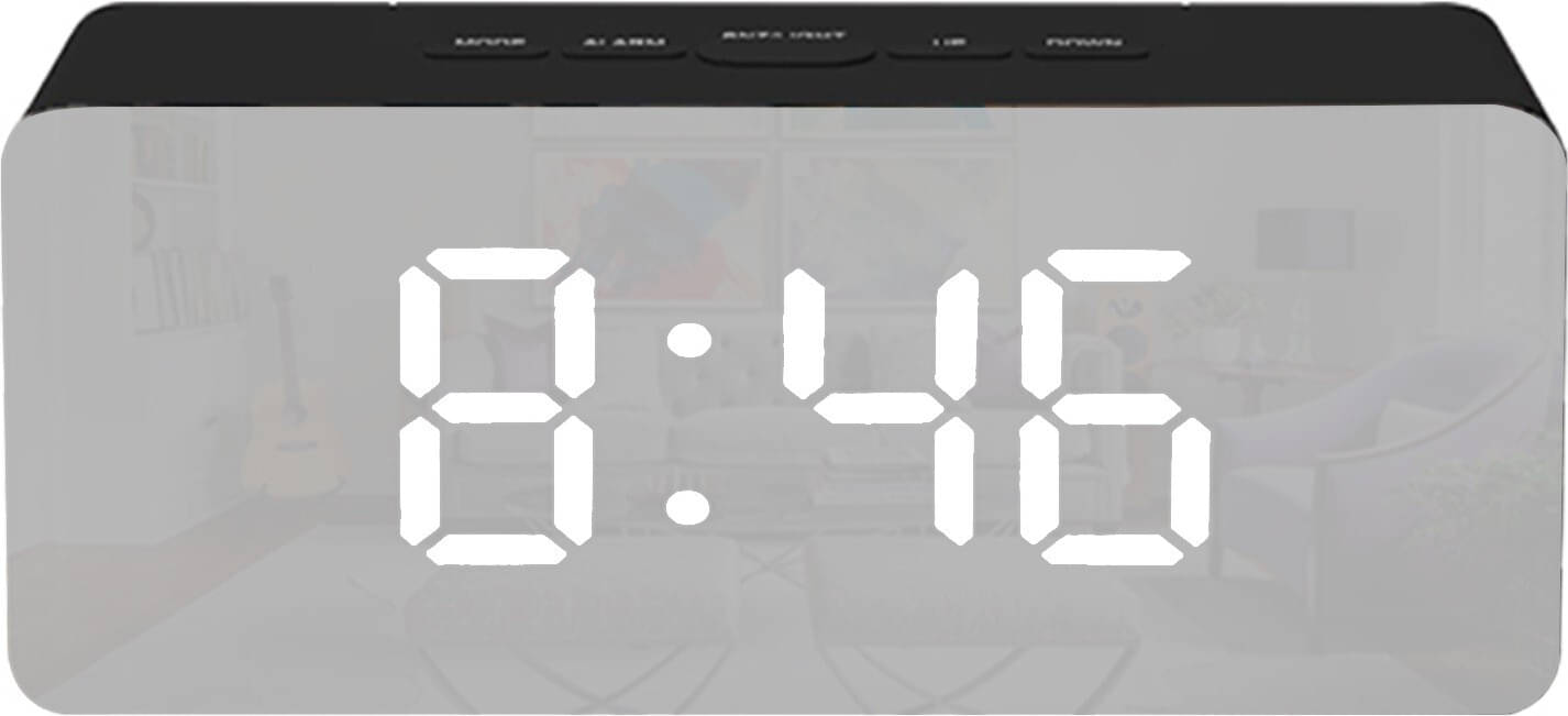     			FIVANIO Digital Plastic Rectangular Table Clock - Pack of 1