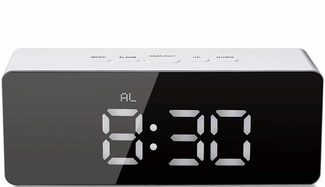    			FIVANIO Digital Plastic Rectangular Table Clock - Pack of 1