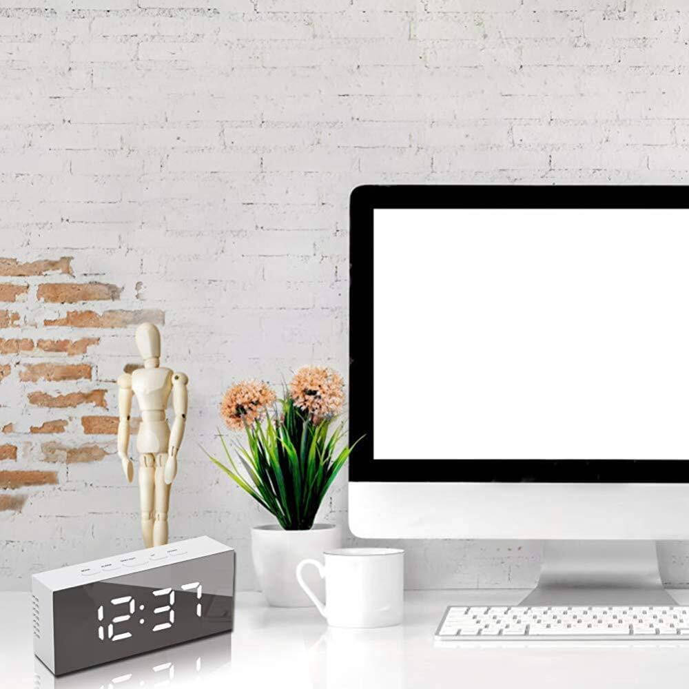 FIVANIO Digital Plastic Rectangular Table Clock - Pack of 1 FIVANIO Digital Plastic Rectangular Table Clock - Pack of 1