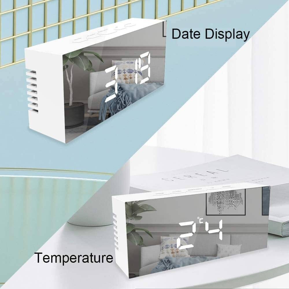 FIVANIO Digital Plastic Rectangular Table Clock - Pack of 1 FIVANIO Digital Plastic Rectangular Table Clock - Pack of 1
