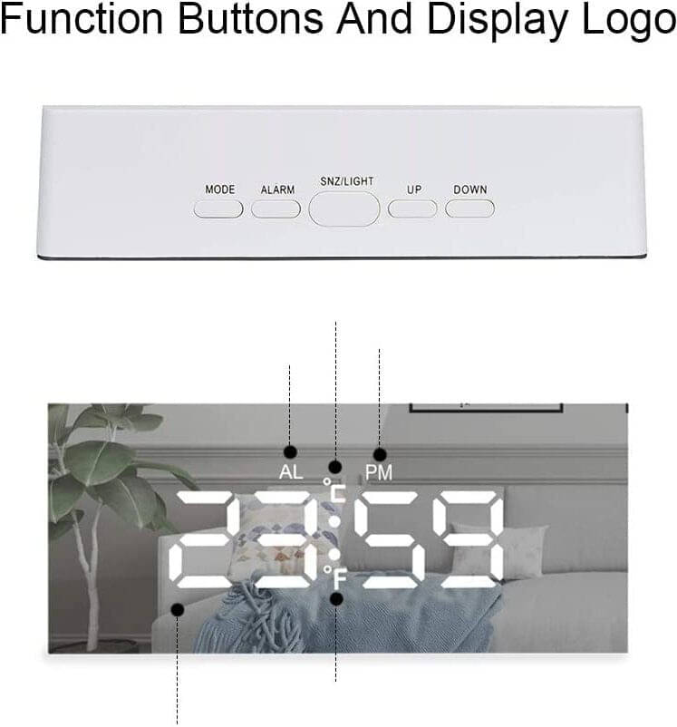 FIVANIO Digital Plastic Rectangular Table Clock - Pack of 1 FIVANIO Digital Plastic Rectangular Table Clock - Pack of 1