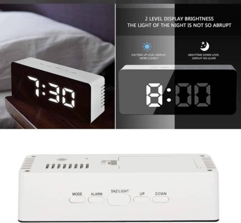     			FIVANIO Digital Plastic Rectangular Table Clock - Pack of 1