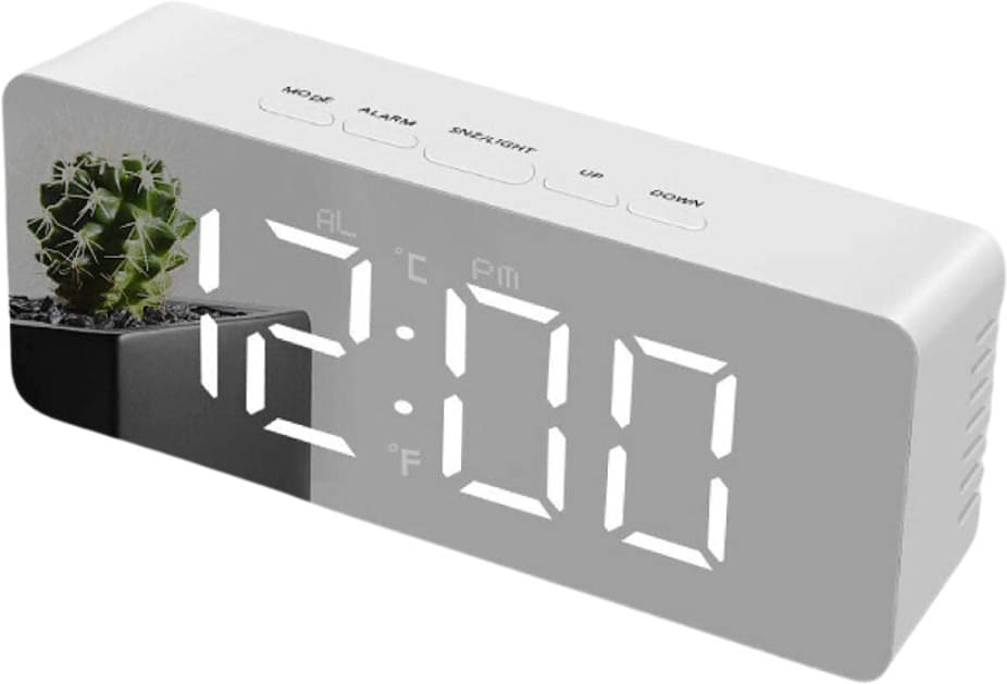 FIVANIO Digital Plastic Rectangular Table Clock - Pack of 1 FIVANIO Digital Plastic Rectangular Table Clock - Pack of 1