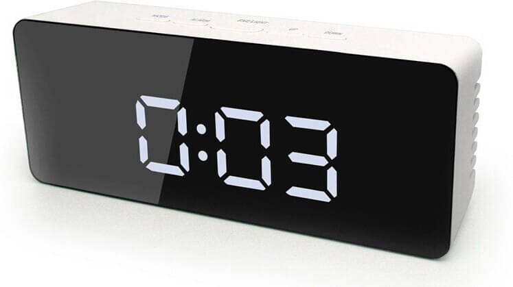     			FIVANIO Digital Plastic Rectangular Table Clock - Pack of 1