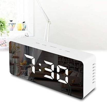     			FIVANIO Digital Plastic Rectangular Table Clock - Pack of 1