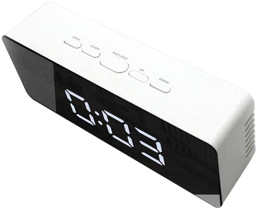 FIVANIO Digital Plastic Rectangular Table Clock - Pack of 1 FIVANIO Digital Plastic Rectangular Table Clock - Pack of 1