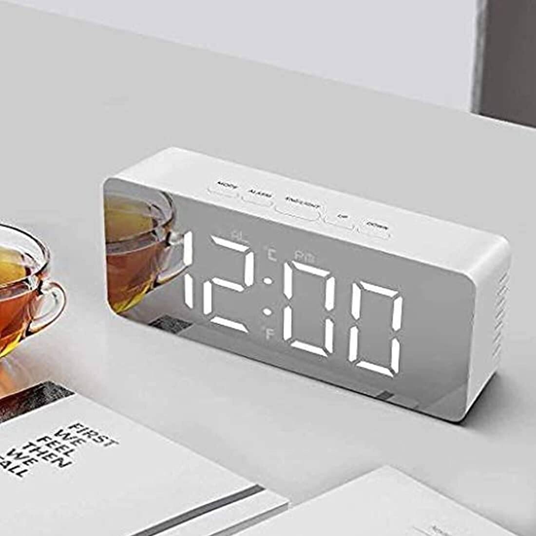 FIVANIO Digital Plastic Rectangular Table Clock - Pack of 1 FIVANIO Digital Plastic Rectangular Table Clock - Pack of 1