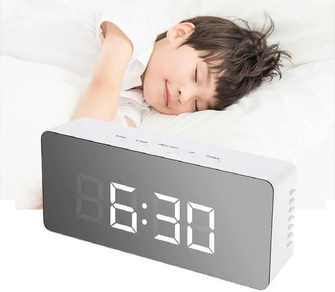     			FIVANIO Digital Plastic Rectangular Table Clock - Pack of 1