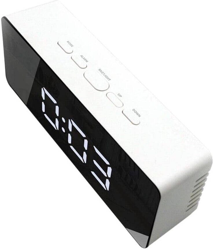 FIVANIO Digital Plastic Rectangular Table Clock - Pack of 1 FIVANIO Digital Plastic Rectangular Table Clock - Pack of 1