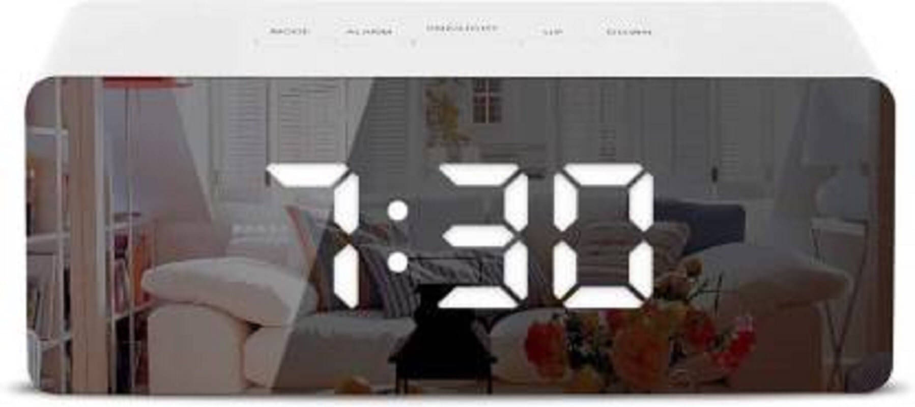     			FIVANIO Digital Plastic Rectangular Table Clock - Pack of 1