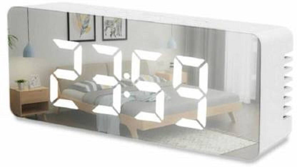     			FIVANIO Digital Plastic Rectangular Table Clock - Pack of 1