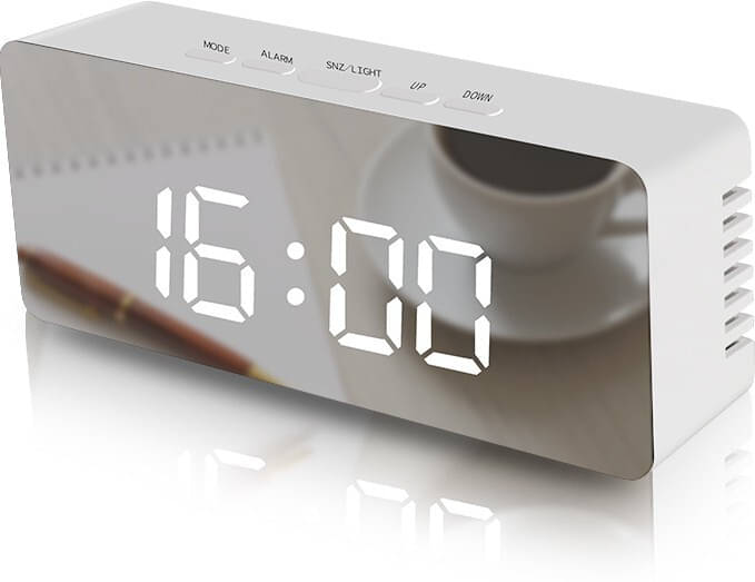     			FULKIZA Digital Plastic Rectangular Table Clock - Pack of 1