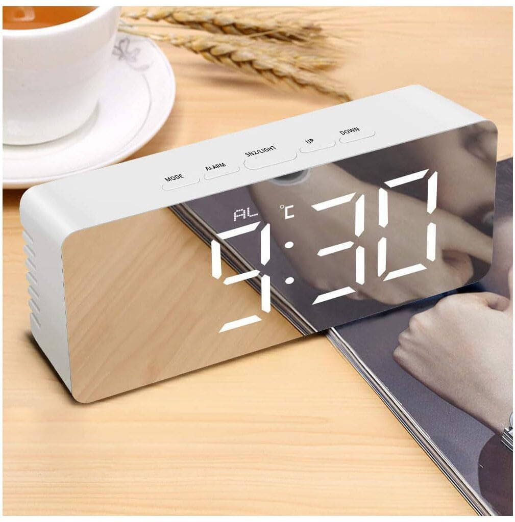     			FULKIZA Digital Plastic Rectangular Table Clock - Pack of 1