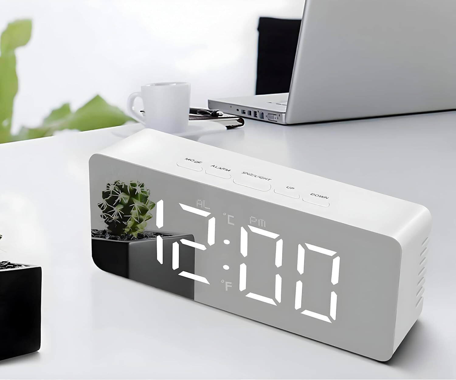     			FULKIZA Digital Plastic Rectangular Table Clock - Pack of 1