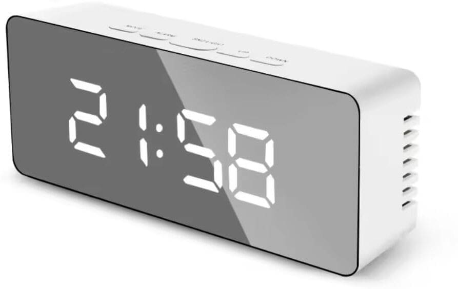     			FULKIZA Digital Plastic Rectangular Table Clock - Pack of 1