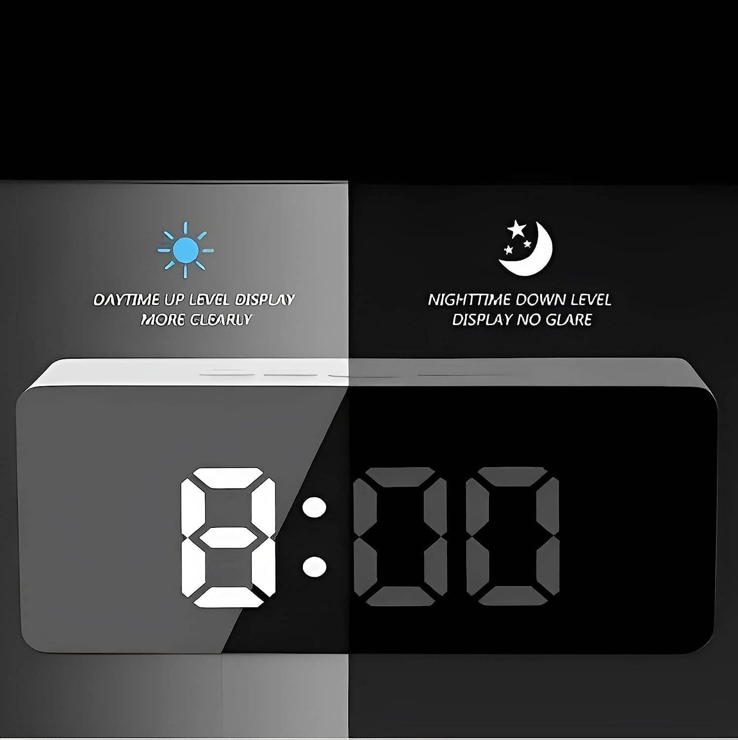 FULKIZA Digital Plastic Rectangular Table Clock - Pack of 1 FULKIZA Digital Plastic Rectangular Table Clock - Pack of 1