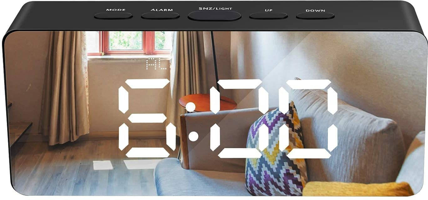     			FULKIZA Digital Plastic Rectangular Table Clock - Pack of 1