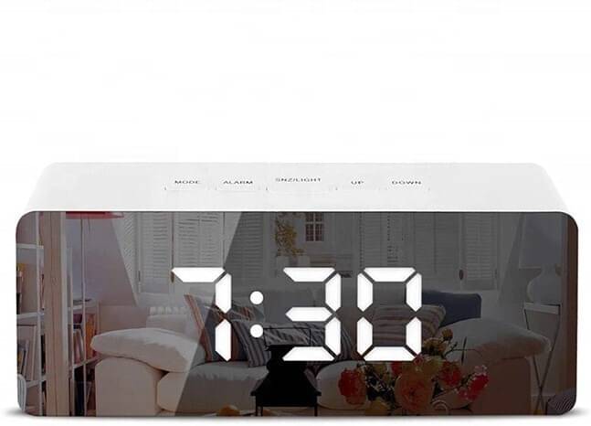     			FULKIZA Digital Plastic Rectangular Table Clock - Pack of 1