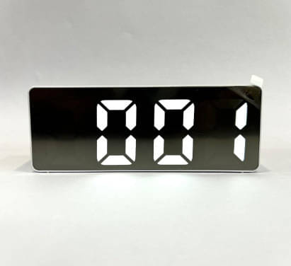     			FULKIZA Digital Plastic Rectangular Table Clock - Pack of 1