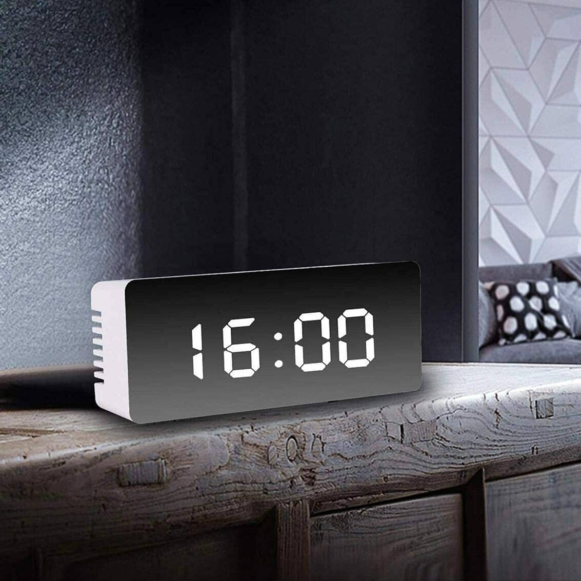     			FULKIZA Digital Plastic Rectangular Table Clock - Pack of 1
