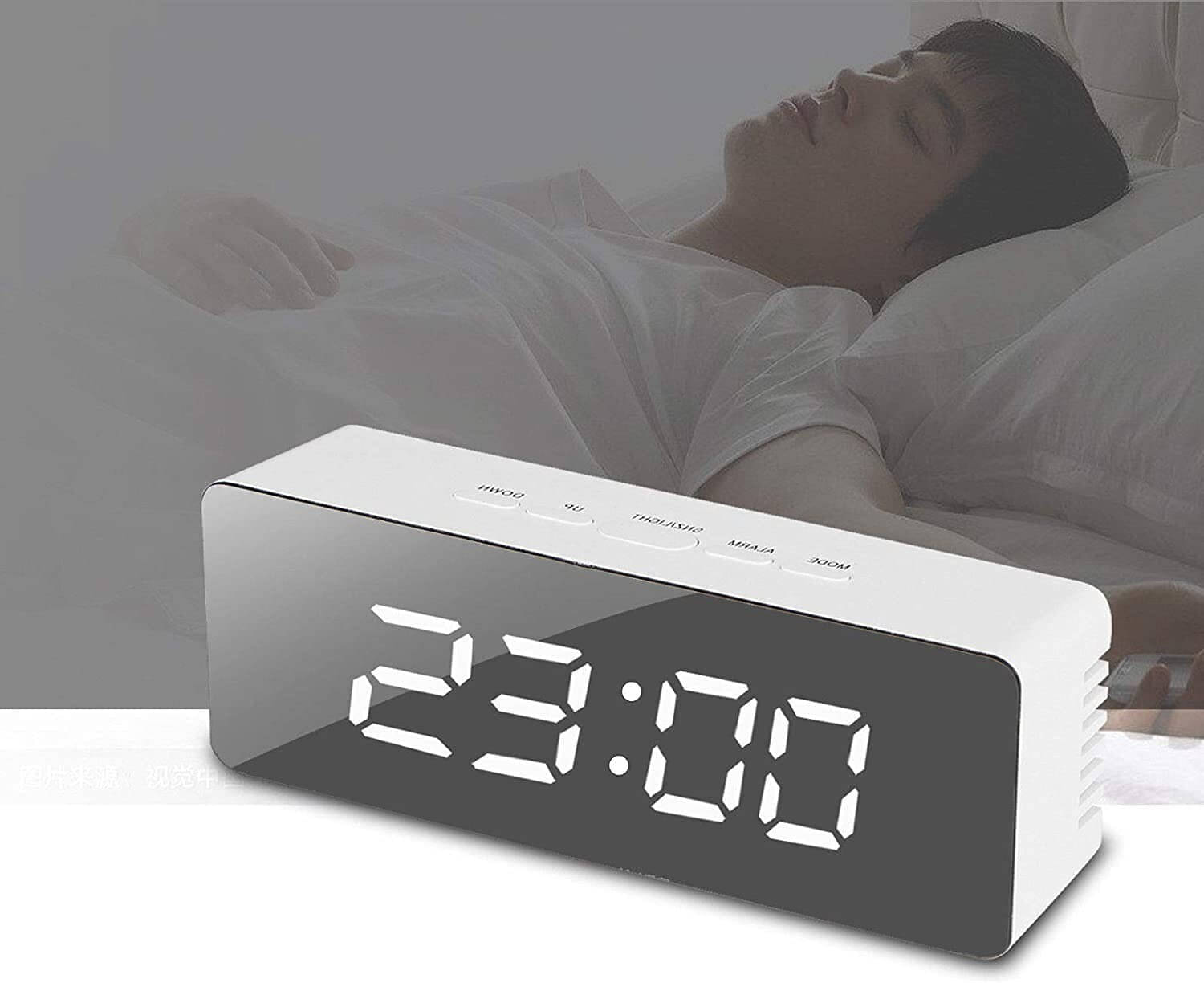     			FULKIZA Digital Plastic Rectangular Table Clock - Pack of 1