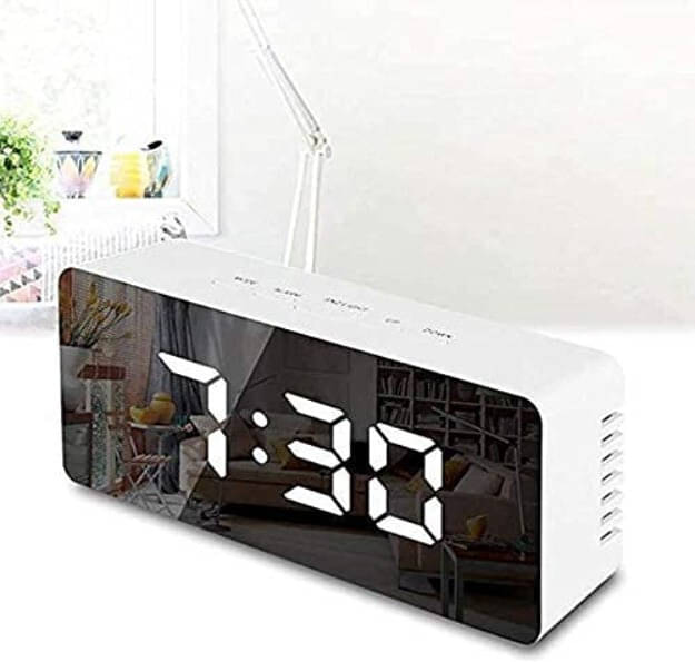     			FULKIZA Digital Plastic Rectangular Table Clock - Pack of 1