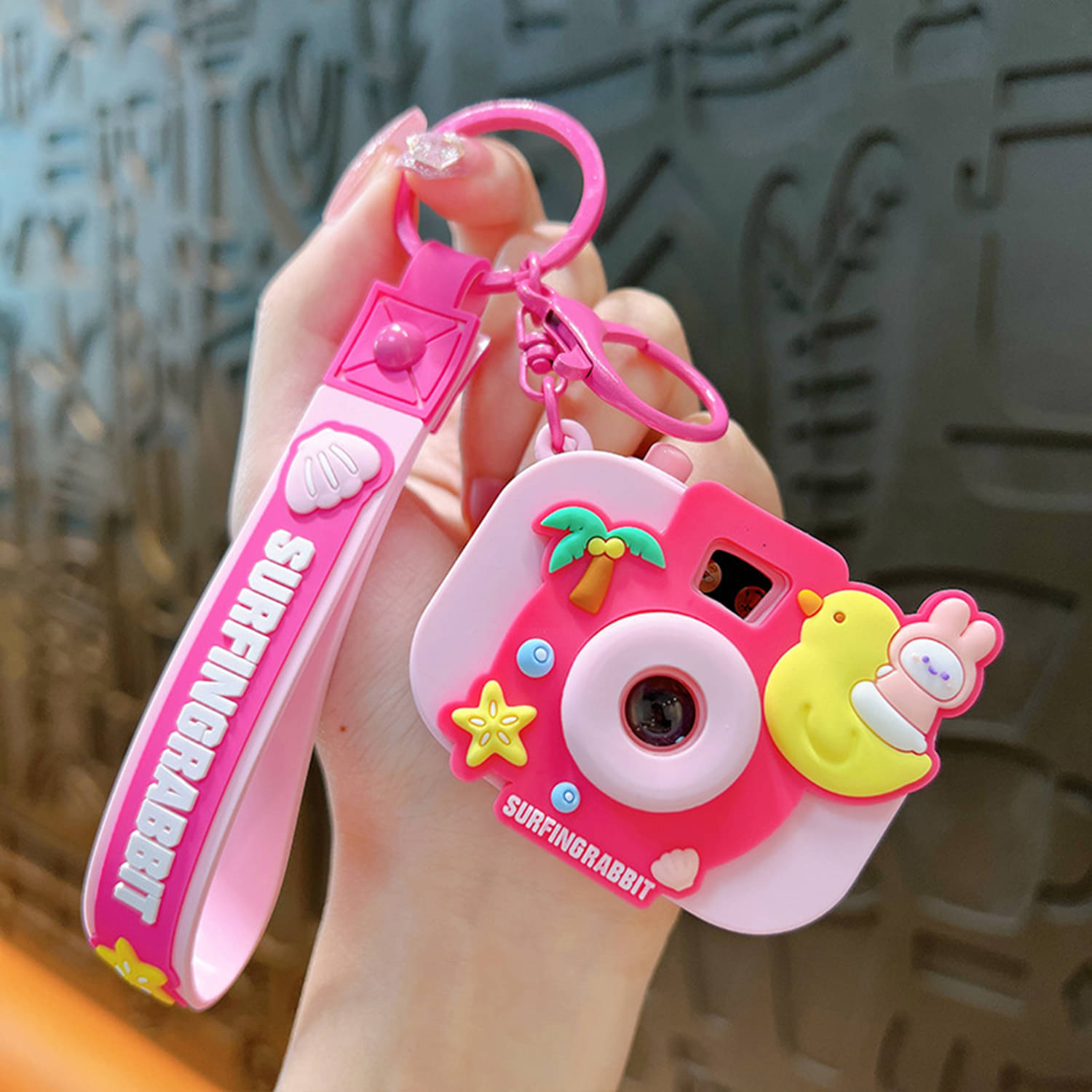     			Flenzy Pink Key Chain ( Pack of 1 )