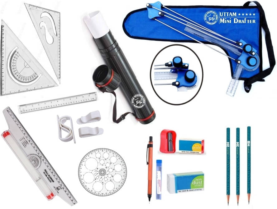     			FlipK Engineering UTTAM-R Drafting Kit (Pack of 15)