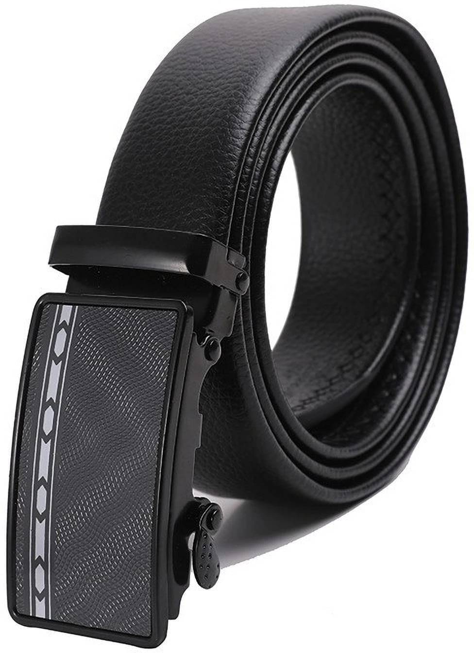 Front Look - Black Synthetic Men's Formal Belt ( Pack of 1 ) Front Look - Black Synthetic Men's Formal Belt ( Pack of 1 )