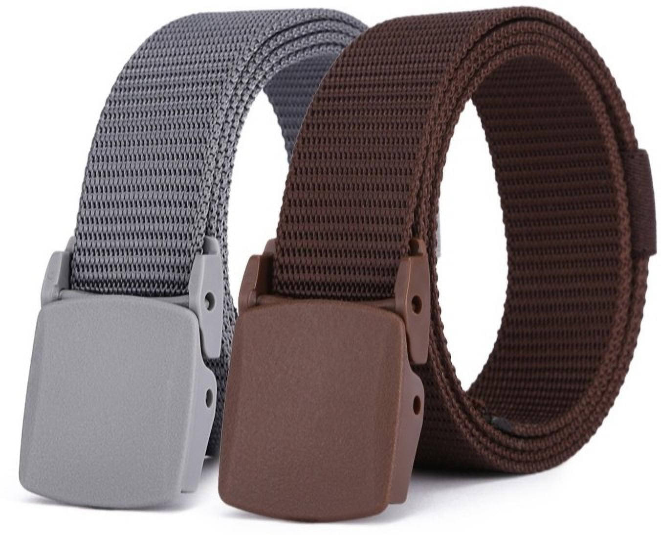 Front Look - Multicolor Nylon Men's Casual Belt ( Pack of 2 ) Front Look - Multicolor Nylon Men's Casual Belt ( Pack of 2 )