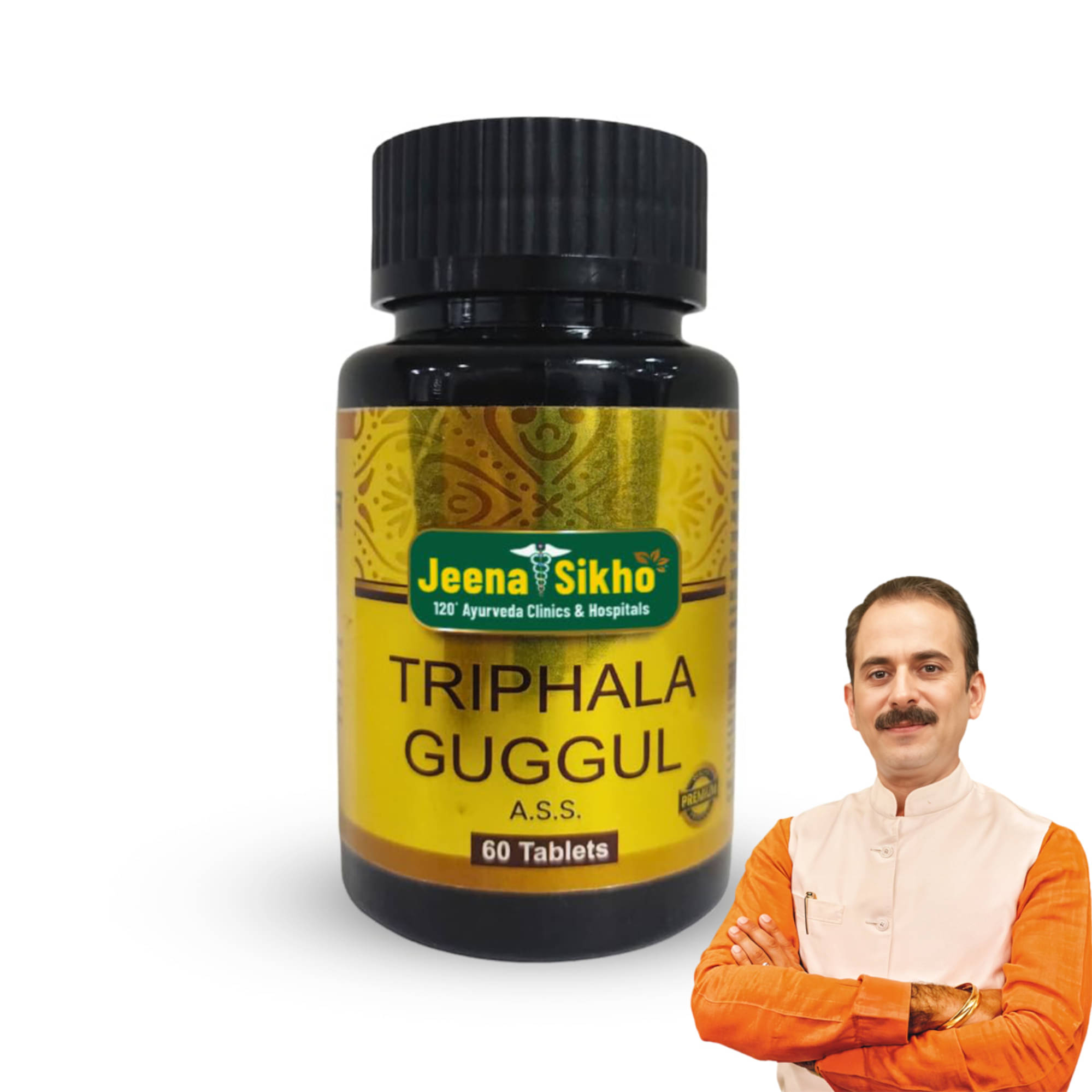     			Jeena Sikho Triphala Guggul Tablet Fast Relief From Pain & Discomfort, 60 Tablets
