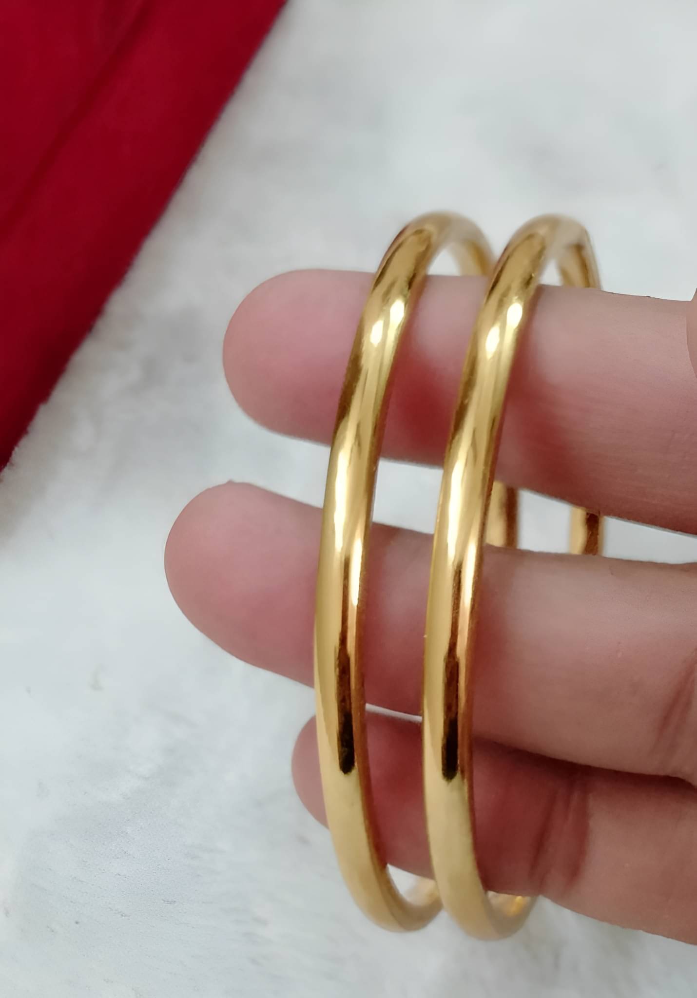Jewels Kafe Gold Bangle Set ( Pack of 2 ) Jewels Kafe Gold Bangle Set ( Pack of 2 )