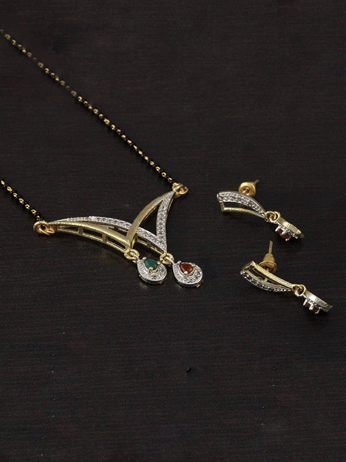 Opus Gems Black Mangalsutra Set ( Pack of 1 ) Opus Gems Black Mangalsutra Set ( Pack of 1 )